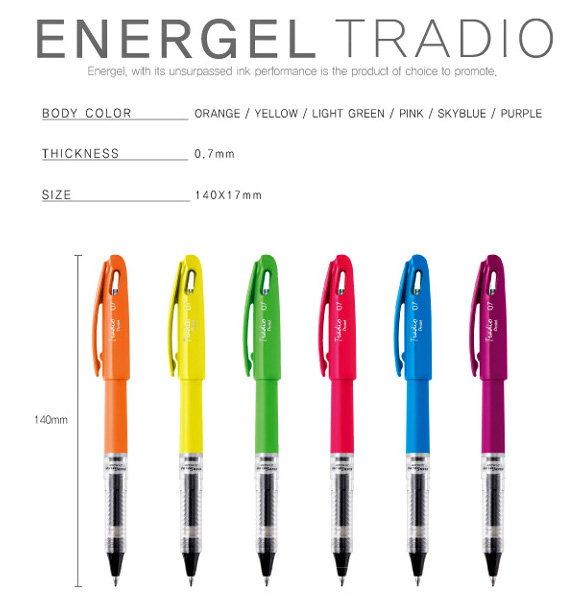 Pentel energel Tradio 0.7mm gel pen BL117