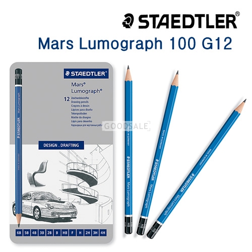 Staedtler Mars Lumograph 100 Drafting Pencil - 6B